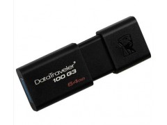 金士顿（Kingston）DT 100G3 64GB USB3.0 U盘 高速车载U盘 黑色